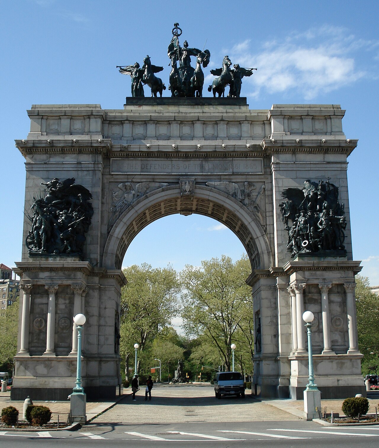 The Soldiers' and Sailors' Memorial Arch at Grand Army Plaza, Brooklyn